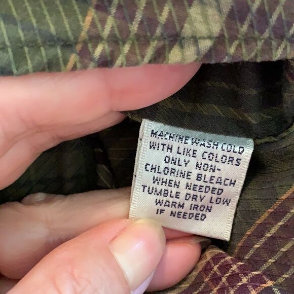 Turnbury green & maroon plaid shirt - Picture 8 of 8